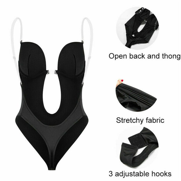 Soutien-Gorge gainant. Dos nu plongeant