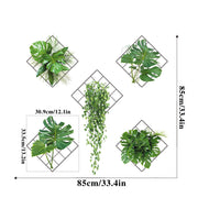 Sticker mural plante verte 3D