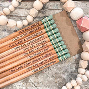 Ensemble de crayons d'affirmation✏️ (10 pièces)