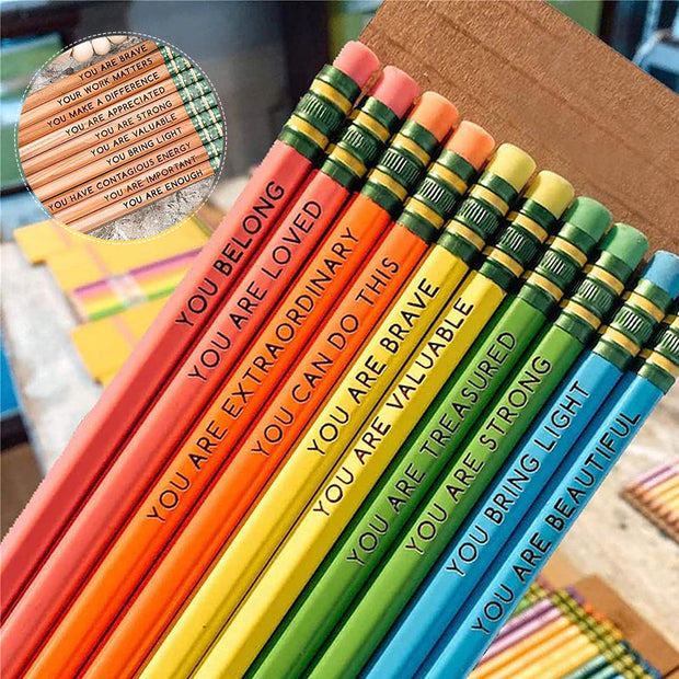 Ensemble de crayons d'affirmation✏️ (10 pièces)