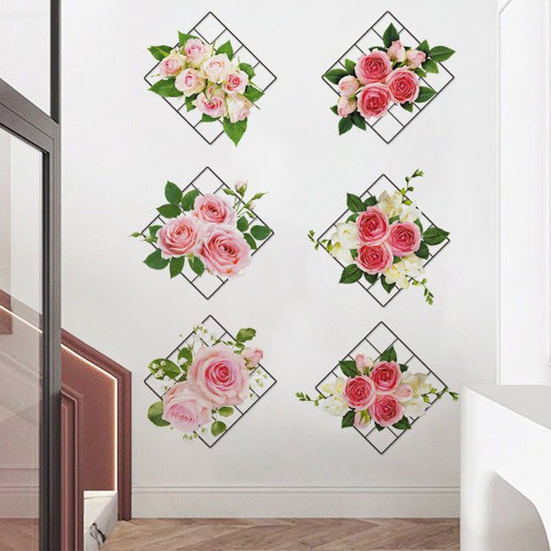 Sticker mural plante verte 3D