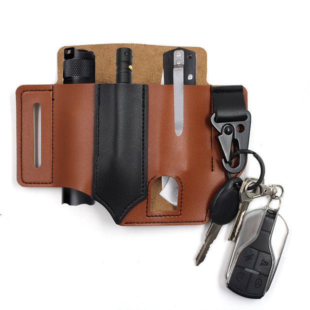 Gaine en Cuir à Boucle de Ceinture Multi-outils EDC