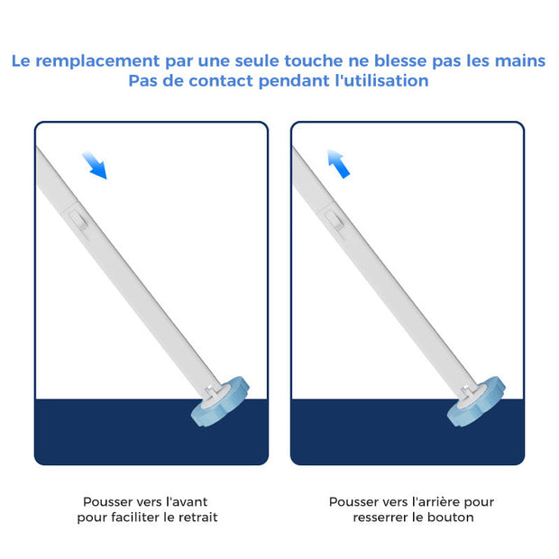 Système de nettoyage des toilettes à usage unique