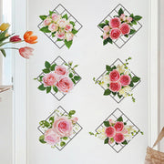 Sticker mural plante verte 3D