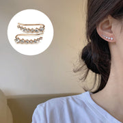 Clous d'oreilles diamant sept étoiles